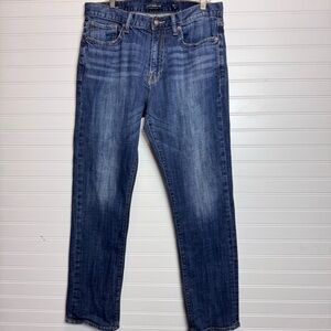 Lucky Brand Jeans Mens 34x32 Blue Denim 410 Athletic Slim Straight Leg Jeans